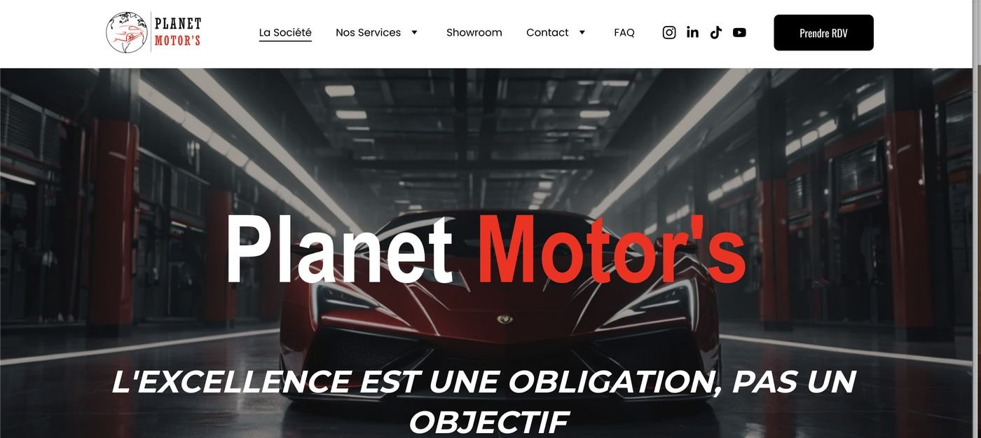 Aperçu du site planetmotors.eu