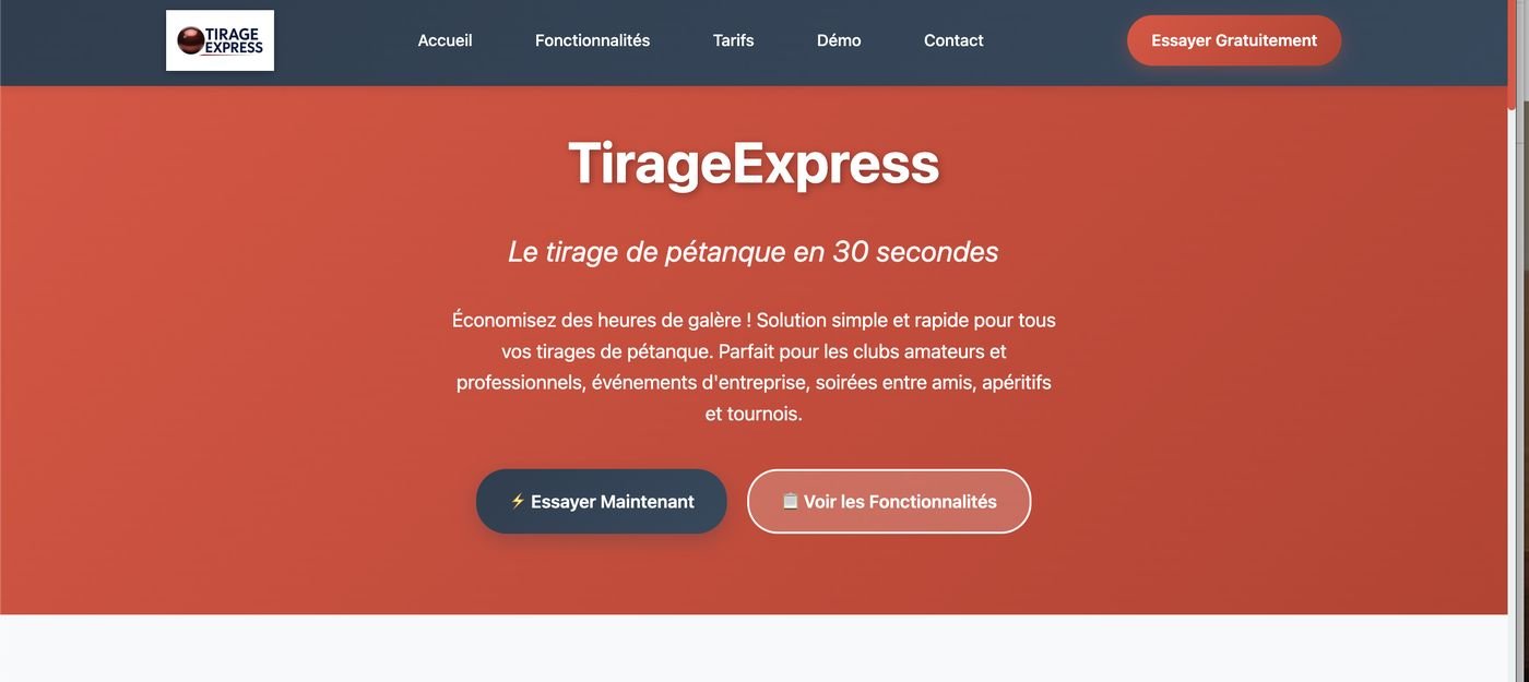 Aperçu du site tirage-express.com